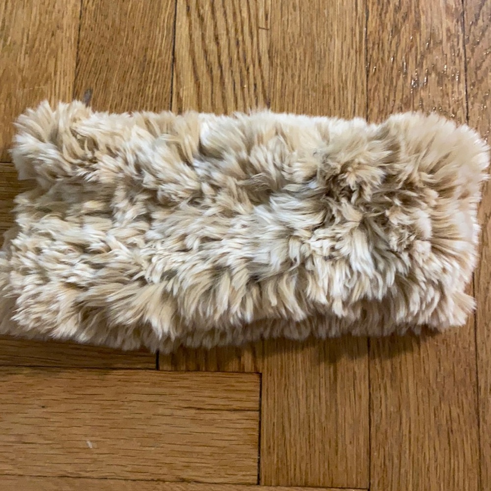 Saks rabbit fur headband